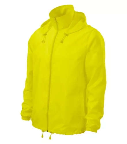 Malfini Windy - Vékony, szélálló anyagú unisex széldzseki - Neon sárga - S