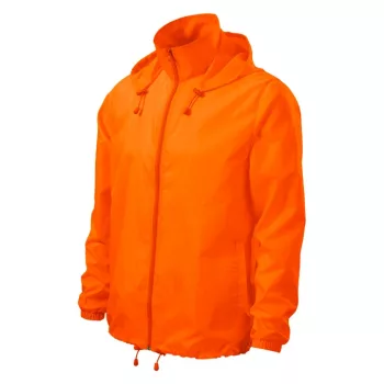   Malfini Windy - Vékony, szélálló anyagú unisex széldzseki - Neon narancssárga - 3XL