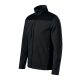 Rimeck Effect - Vállrészen és könyökén kopásálló, műanyag cipzáras unisex polár felső - Fekete - 2XL