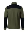 Rimeck Effect - Vállrészen és könyökén kopásálló, műanyag cipzáras unisex polár felső - Military - L