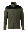 Rimeck Effect - Vállrészen és könyökén kopásálló, műanyag cipzáras unisex polár felső - Military - XL