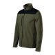 Rimeck Effect - Vállrészen és könyökén kopásálló, műanyag cipzáras unisex polár felső - Military - 2XL