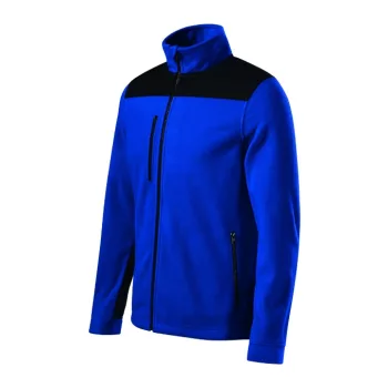  Rimeck Effect - Vállrészen és könyökén kopásálló, műanyag cipzáras unisex polár felső - Királykék - 2XL (brand label)