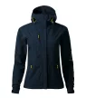 Malfini Nano - Nanotex® felületi kezeléses, kapucnis, vékony softshell női kabát - Tengerészkék - XL