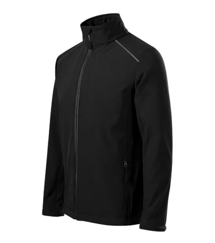 Malfini Valley - Fényvisszaverő elemekkel ellátott, 3-régetű vékony softshell férfi kabát - Fekete - 2XL