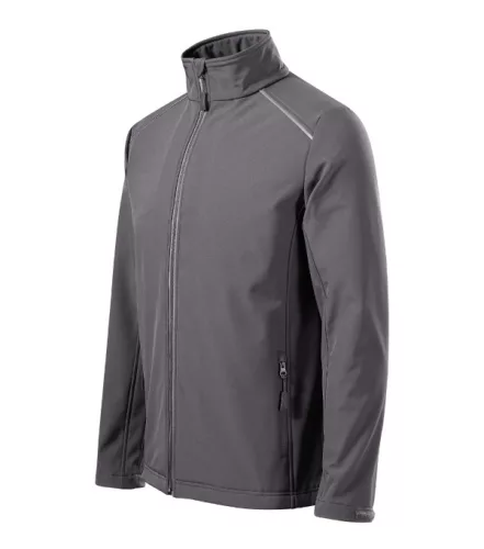 Malfini Valley - Fényvisszaverő elemekkel ellátott, 3-régetű vékony softshell férfi kabát - Acélszürke - S