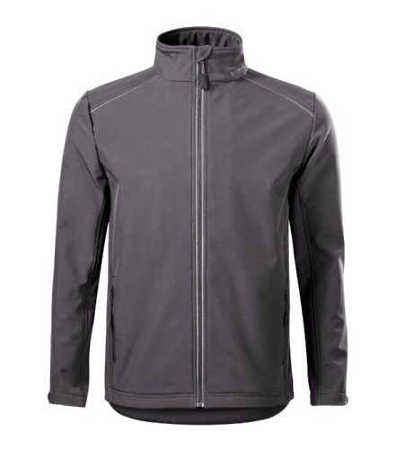 Malfini Valley - Fényvisszaverő elemekkel ellátott, 3-régetű softshell férfi kabát - Acélszürke - 3XL