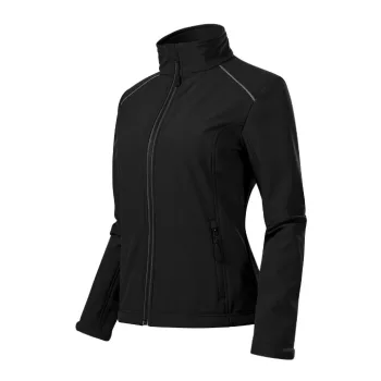   Malfini Valley - Fényvisszaverő elemekkel ellátott, 3-régetű vékony softshell női kabát - Fekete - S