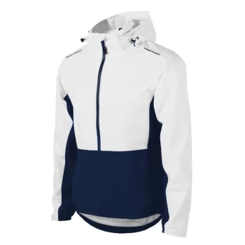   Malfini Rainbow - Vékony, könnyű, vízálló anyagú, levehető kapucnis férfi jacket - Fehér - M