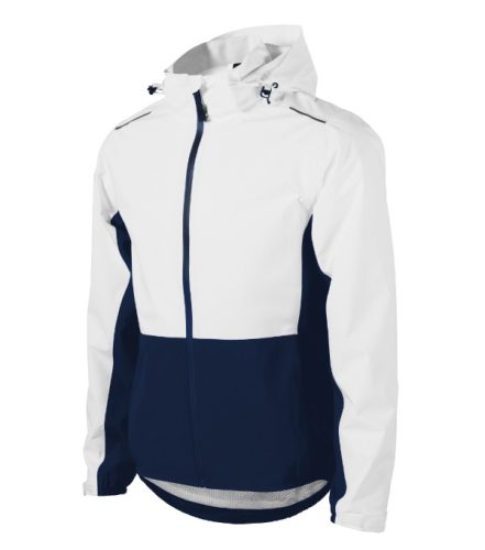 Malfini Rainbow - Könnyű, vízálló anyagú, levehető kapucnis férfi jacket - Fehér - M
