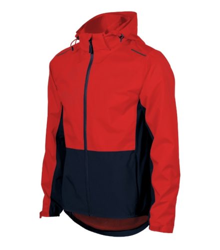 Malfini Rainbow - Könnyű, vízálló anyagú, levehető kapucnis férfi jacket - Piros - M