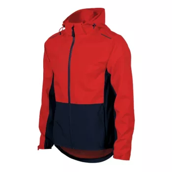   Malfini Rainbow - Vékony, könnyű, vízálló anyagú, levehető kapucnis férfi jacket - Piros - L