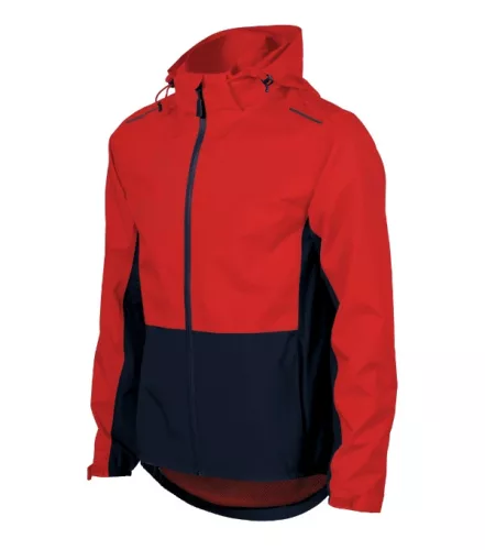 Malfini Rainbow - Vékony, könnyű, vízálló anyagú, levehető kapucnis férfi jacket - Piros - 3XL