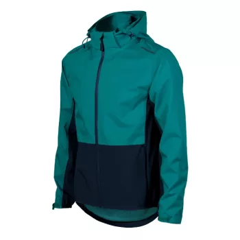   Malfini Rainbow - Vékony, könnyű, vízálló anyagú, levehető kapucnis férfi jacket - Smaragdzöld - S