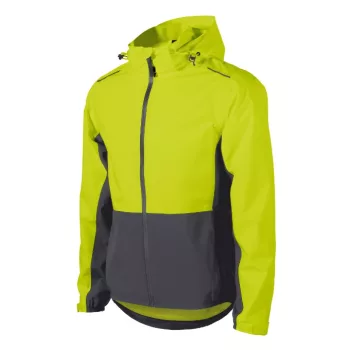   Malfini Rainbow - Vékony, könnyű, vízálló anyagú, levehető kapucnis férfi jacket - Neon sárga - XL