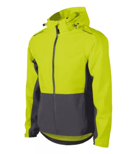 Malfini Rainbow - Vékony, könnyű, vízálló anyagú, levehető kapucnis férfi jacket - Neon sárga - 3XL
