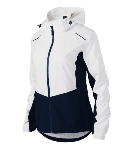 Malfini Rainbow - Könnyű, vízálló anyagú, levehető kapucnis női jacket - Fehér - XS