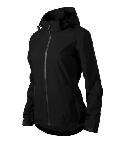 Malfini Rainbow - Könnyű, vízálló anyagú, levehető kapucnis női jacket - Fekete - S