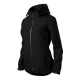 Malfini Rainbow - Vékony, könnyű, vízálló anyagú, levehető kapucnis női jacket - Fekete - XL