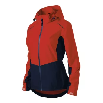   Malfini Rainbow - Vékony, könnyű, vízálló anyagú, levehető kapucnis női jacket - Piros - XL