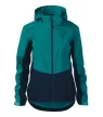 Malfini Rainbow - Vékony, könnyű, vízálló anyagú, levehető kapucnis női jacket - Smaragdzöld - M