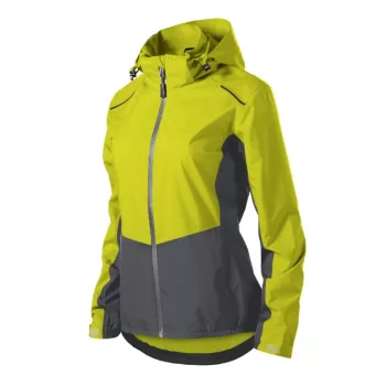   Malfini Rainbow - Vékony, könnyű, vízálló anyagú, levehető kapucnis női jacket - Neon sárga - M