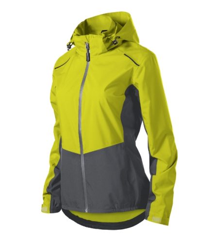Malfini Rainbow - Könnyű, vízálló anyagú, levehető kapucnis női jacket - Neon sárga - L
