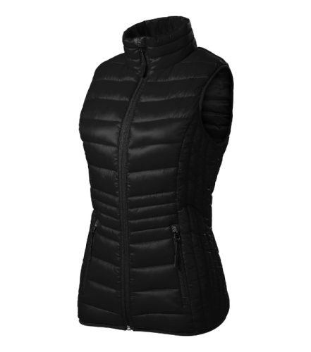 Malfini Premium Everest - Steppelt, könnyű, meleg anyagú, karcsúsított női mellény - Fekete - XS