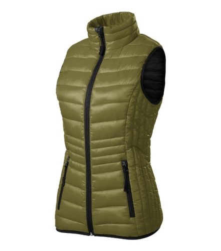 Malfini Premium Everest - Steppelt, könnyű, meleg anyagú, karcsúsított női mellény - Avokádózöld - XS