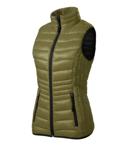 Malfini Premium Everest - Steppelt, könnyű anyagú, karcsúsított női mellény - Avokádózöld - L