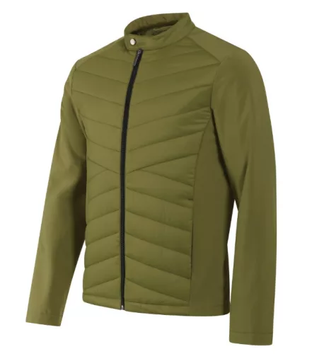 Malfini Premium Cross - Steppelt és softshell anyag kombinációjából készült hibrid férfi kabát - Avokádózöld - S