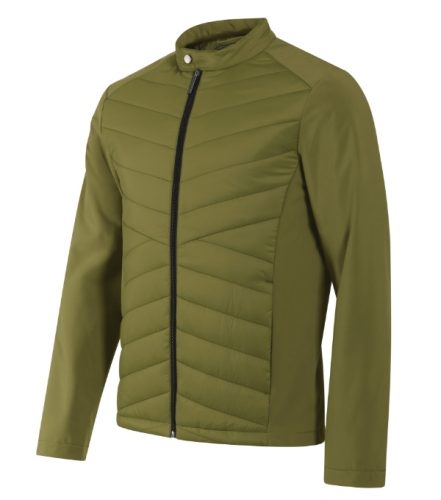Malfini Premium Cross - Steppelt és softshell anyag kombinációjából készült hibrid férfi kabát - Avokádózöld - 2XL