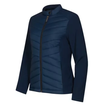   Malfini Premium Cross - Karcsúsított, steppelt és softshell anyag kombinációjából készült hibrid női kabát - Tengerészkék - M