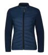 Malfini Premium Cross - Karcsúsított, steppelt és softshell anyag kombinációjából készült hibrid női kabát - Tengerészkék - M