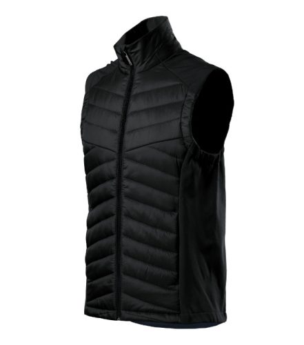 Malfini Premium Cross - Steppelt és softshell anyag kombinációjából készült hibrid férfi mellény - Fekete - L