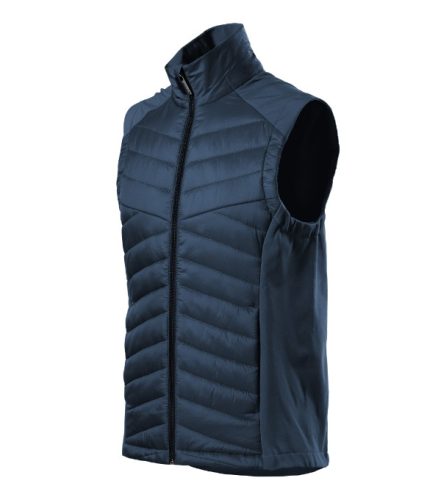 Malfini Premium Cross - Steppelt és softshell anyag kombinációjából készült hibrid férfi mellény - Tengerészkék - M