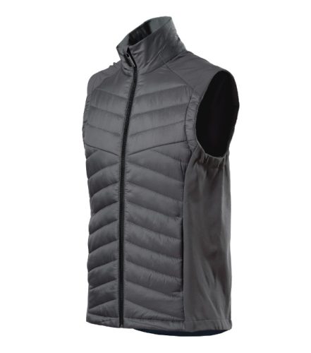 Malfini Premium Cross - Steppelt és softshell anyag kombinációjából készült hibrid férfi mellény - Világos anthracit - M