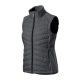 Malfini Premium Cross - Karcsúsított, steppelt és softshell anyag kombinációjából készült hibrid női mellény - Világos anthracit - S