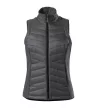 Malfini Premium Cross - Karcsúsított, steppelt és softshell anyag kombinációjából készült hibrid női mellény - Világos anthracit - XL