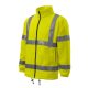 Rimeck HV Fleece Jacket - Hőtartó, fluoreszkáló anyagú, jólláthatósági unisex polár felső - Fluoreszkáló sárga - M