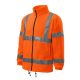 Rimeck HV Fleece Jacket - Hőtartó, fluoreszkáló anyagú, jólláthatósági unisex polár felső - Fluoreszkáló narancssárga - M