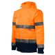 Rimeck HV Guard 4 in 1 - 4 az 1-ben multifunkcionális jólláthatósági unisex kabát - Fluoreszkáló narancssárga - 4XL