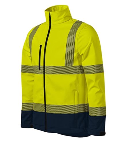 Rimeck HV Drop - Vízálló, lélegző, fluoreszkáló anyagú softshell unisex kabát - Fluoreszkáló sárga - M