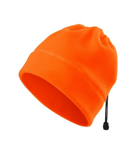 HV Practic - 2 az 1-ben unisex polár sapka és nyakmelegítő - Fluoreszkáló narancssárga - uni