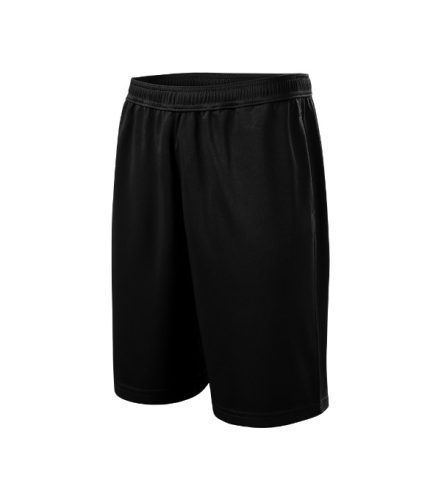 Malfini Miles - 100 % micropolyészter, oldalsó zsebes férfi rövidnadrág - Fekte - XL