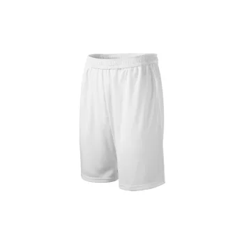   Malfini Miles - 100 % micropolyészter, oldalsó zsebes gyerek rövidnadrág - Fehér - 122 cm/6 éves
