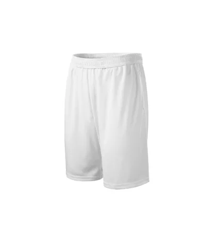 Malfini Miles - 100 % micropolyészter, oldalsó zsebes gyerek rövidnadrág - Fehér - 122 cm/6 éves