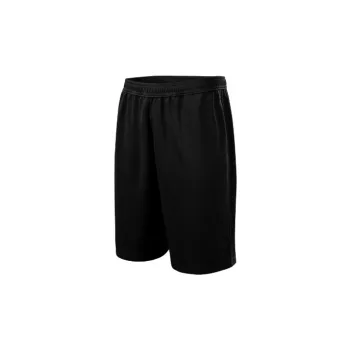   Malfini Miles - 100 % micropolyészter, oldalsó zsebes gyerek rövidnadrág - Fekete - 146 cm/10 éves