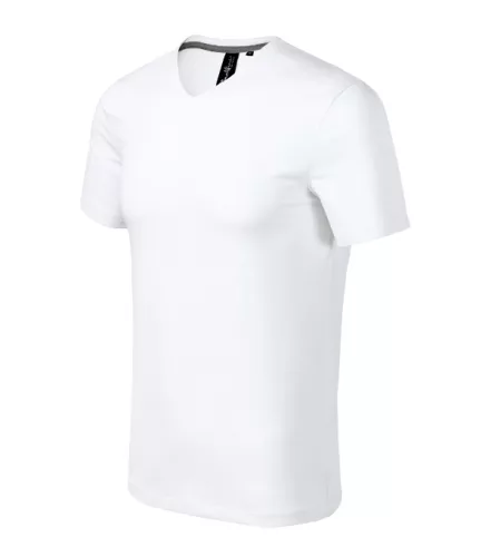 Malfini Prémium Action V-neck - Sztreccs anyagú, V nyakú férfi póló - Fehér - S