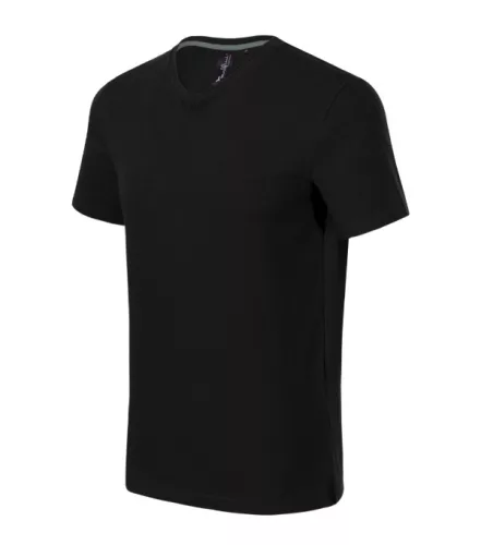 Malfini Prémium Action V-neck - Sztreccs anyagú, V nyakú férfi póló - Fekete - XL